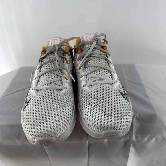 Nike Free Metcon 6 white and orange sneakers